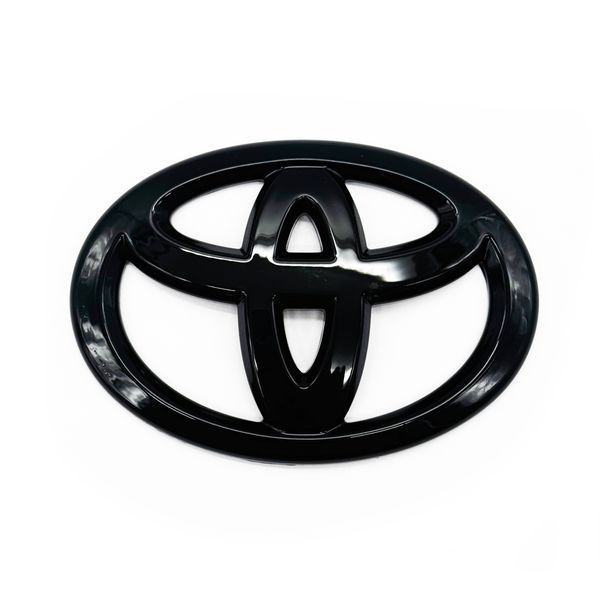 Автологотип шильдик эмблема Toyota Black глянец 120мм накладка 426083 фото