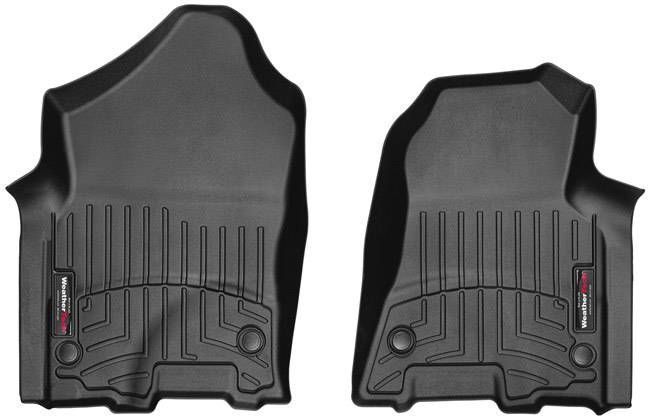 3D коврики для Dodge Ram 2019- черные передние WeatherTech 4414281 98167 фото
