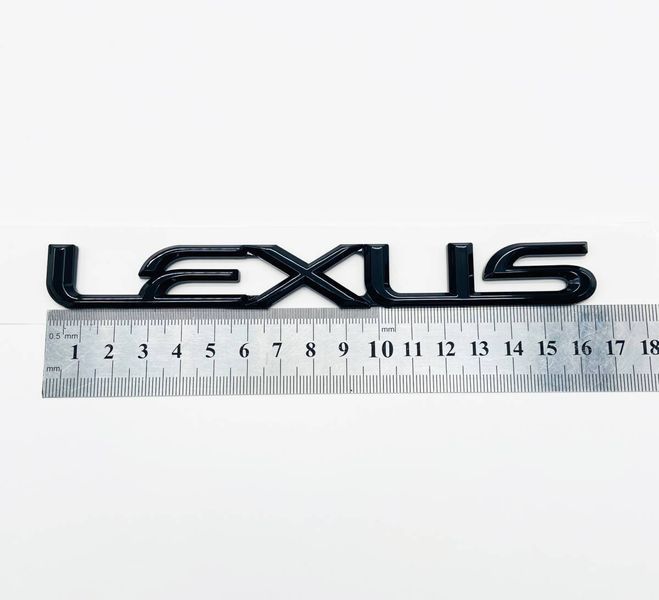 Автологотип емблема напис Lexus Black Еdition 165мм на кришку багажника 360783 фото