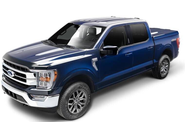 Дефлектор капота на Ford F-150 2021- Aeroskin Smoke AVS 322196 355172 фото