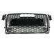 Решітка радіатора на Audi A4 B8 2007-2011 стиль RS4 Chrome Black 427272 фото 1