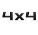 Автологотип шильдик эмблема надпись Skoda 4x4 black черный глянец на крышку багажника 356704 фото 1