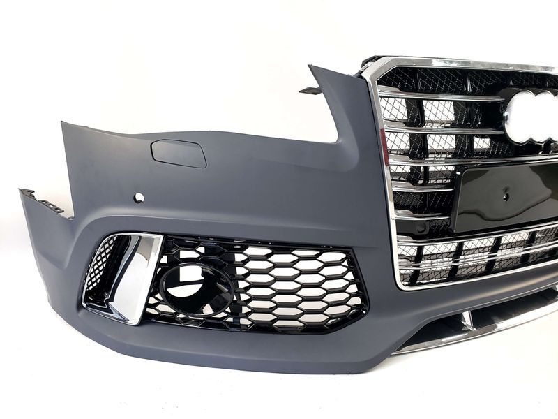 Передний бампер ( в стиле W12 V1 ) на Audi A8 D4 2010-2014 428699 фото