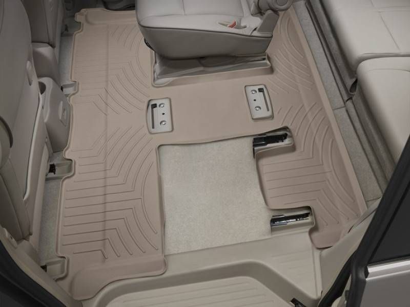 3D коврики для Nissan Quest 2011-2017 бежевые 2+3 ряд WeatherTech 453662 170334 фото