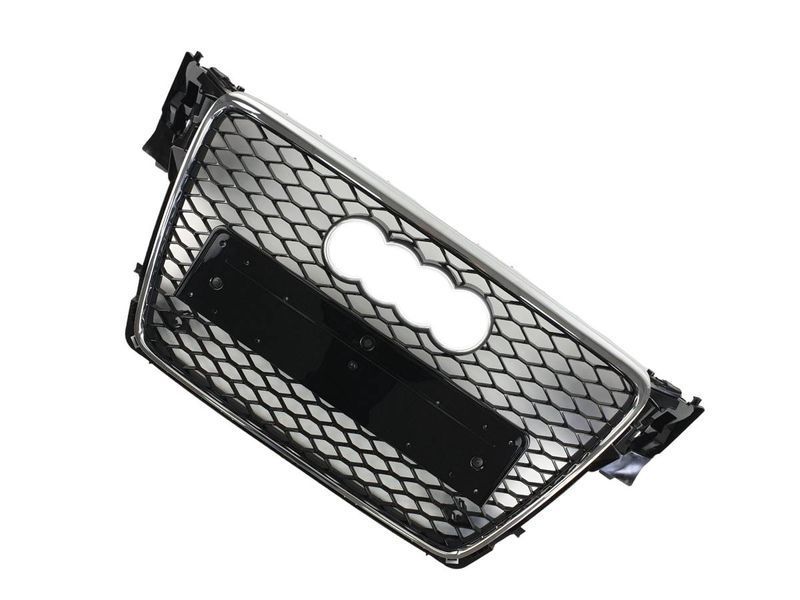 Решітка радіатора на Audi A4 B8 2007-2011 стиль RS4 Chrome Black 427272 фото