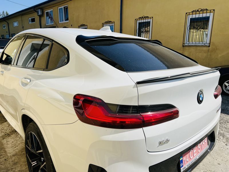 Спойлер на BMW X4 G02 2018- верхний чорний глянець 521472 фото