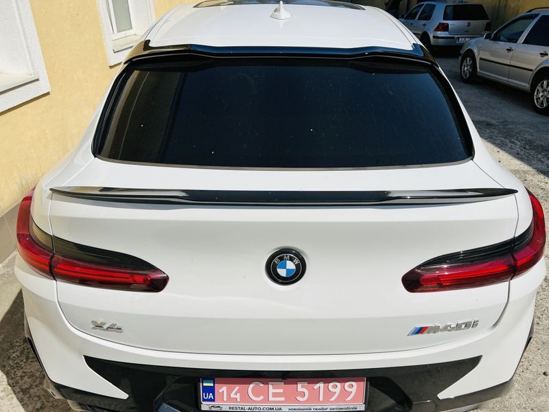 Спойлер на BMW X4 G02 2018- верхний чорний глянець 521472 фото