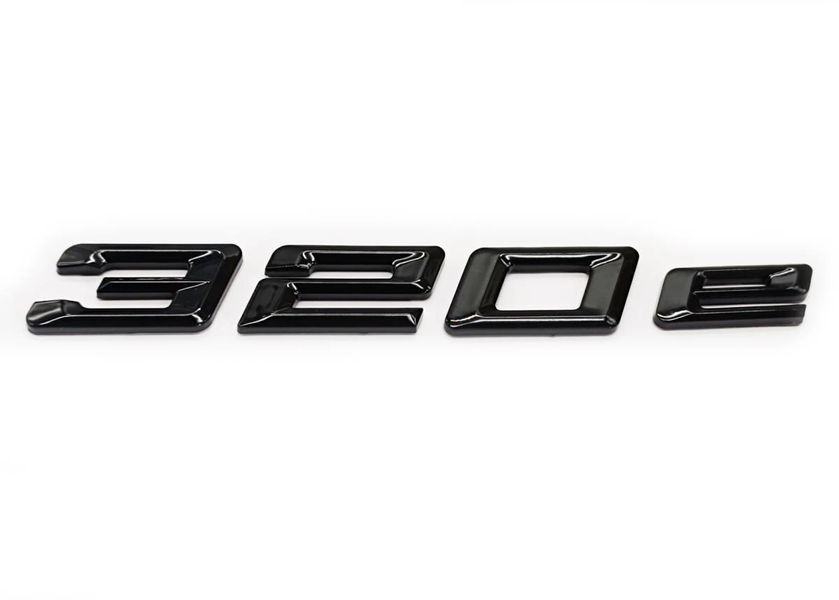 Автологотип шильдик эмблема надпись BMW 320e Black Shadow Edition 430133 фото