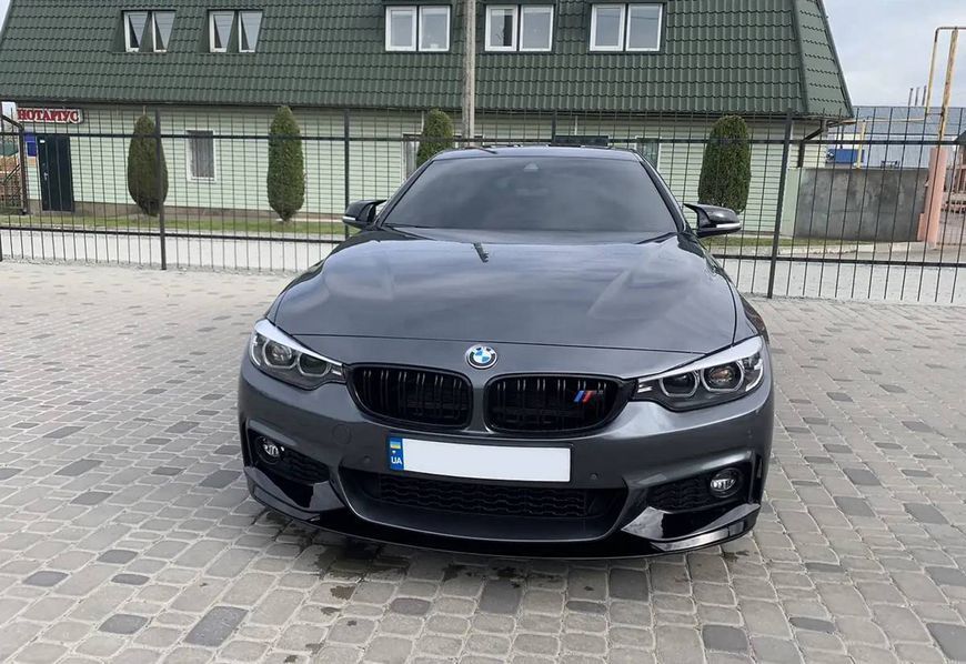 Сплітер переднього бамперу на BMW 4 F32, F33 2013-2020 M-Performance V2 429682 фото