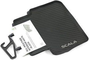 Задние коврики в салон Skoda Scala '20- 2шт (шокда скала) 657061512 318990 фото