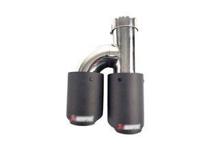 Насадки на выхлоп Carbon ( матовый ) 54mm To 76mm ( двойная H ) на Akrapovič 429299 фото