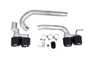 Выхлоп с насадкми Akrapovic на BMW 3 F30 2012-2019 год ( в стиле M3 ) 409746 фото