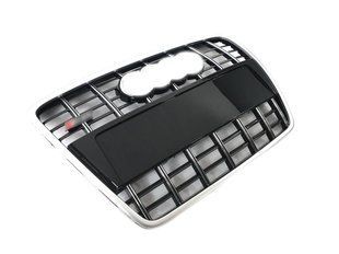 Решітка радіатора на Audi A6 C6 2004-2011 стиль S6 Black Silver 427389 фото