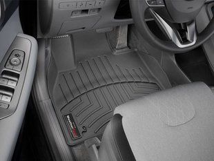 3D килимки для Hyundai Palisade 2020- чорні передні WeatherTech 4415781 240159 фото