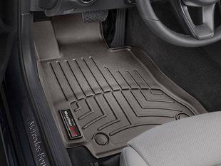 3D килимки для Mercedes C-class W205 2014- какао передні WeatherTech 476761 141699 фото