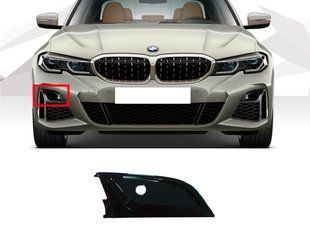 Решетки в бампер Черный глянец Накладка решетки RH под PDC на BMW 3 Series G20/G21 2018-2022 года 523049 фото