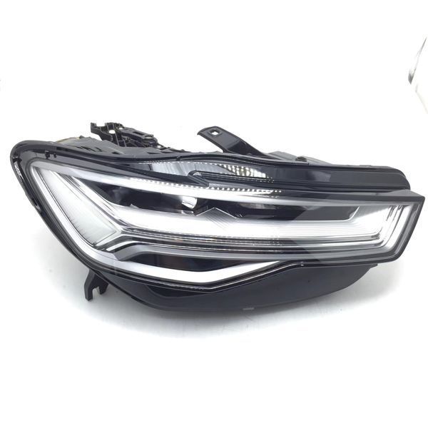Передние фары на Audi A6 C7 2015-2017 FULL LED RSU вместо ксеноновых фар 430375 фото