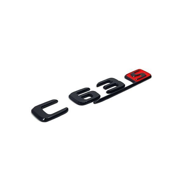 Автологотип шильдик эмблема надпись Mercedes C63s black red черный глянец 414137 фото