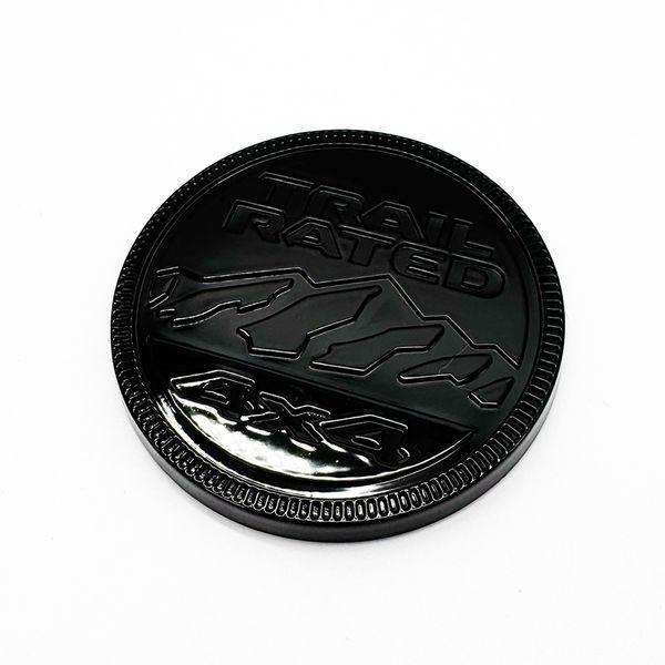 Автологотип емблема напис Jeep Snow Mountain Trail Rated чорний глянець 260957 фото