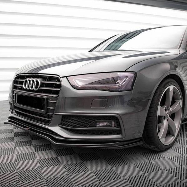 Решетки переднего бампера на Audi A4 B8 2011-2015 S-Line черные 425958 фото