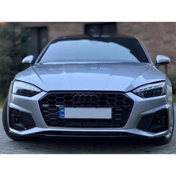 Решітка радіатора на Audi A5 2020- стиль S5 Black Gloss 429954 фото