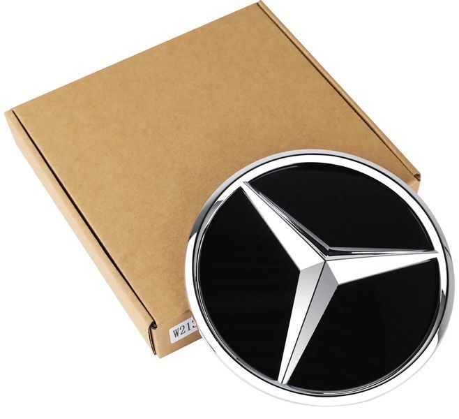 Емблема в решітку радіатора Mercedes E-Class W213 2020-2023 A2138884800 A2139058613 хром 522655 фото