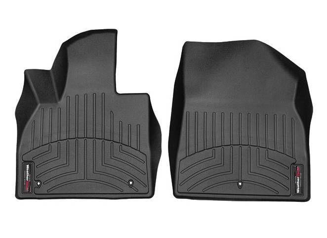 3D килимки для Hyundai Palisade 2020- чорні передні WeatherTech 4415781 240159 фото