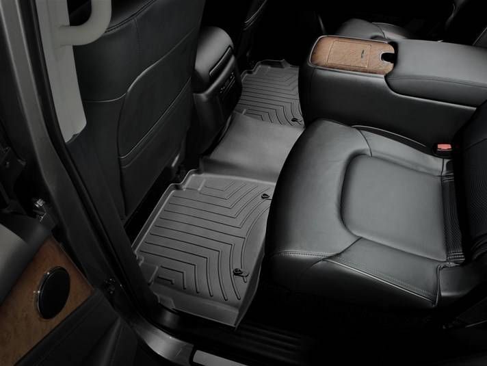 3D коврики для Infiniti QX56, QX80 2010-, Nissan Armada 2017- черные задние WeatherTech 443362 46358 фото