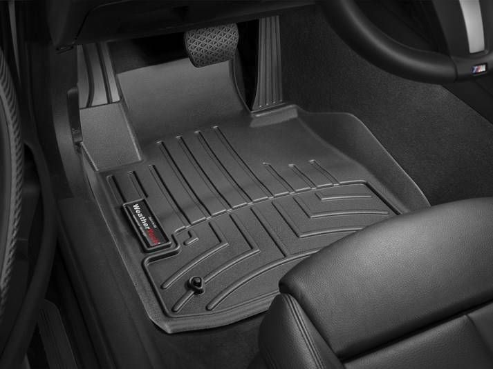 3D коврики для BMW 4 F32, F33, F36, F82 2014- RWD черные передние WeatherTech 445601 317112 фото