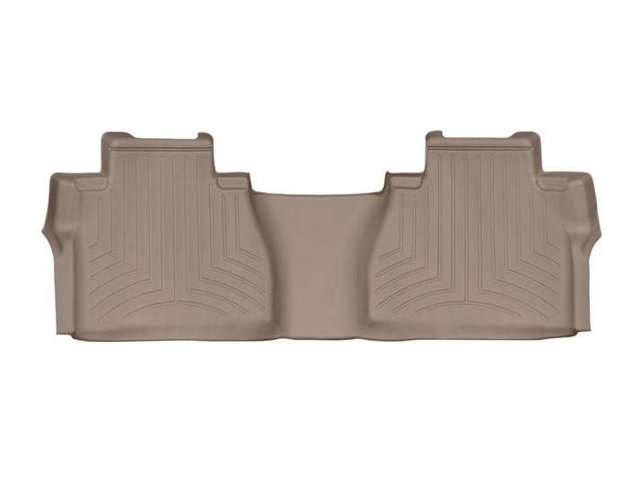3D килимки для Toyota Tundra 2013- Double Cab з ящиком бежеві задні WeatherTech 457862 98355 фото