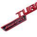 Автологотип емблема напис Mercedes Turbo AMG Red мат 425631 фото 3