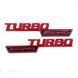 Автологотип емблема напис Mercedes Turbo AMG Red мат 425631 фото 1