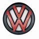 Накладки на эмблему Volkswagen Scirocco 2008-2015 черный глянец на радиаторную решетку + на крышку багажника 521711 фото 5