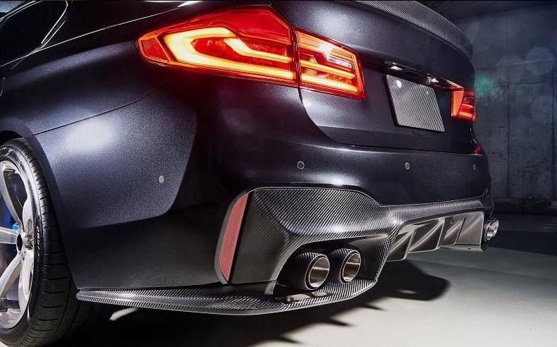 Карбоновий дифузор заднього бамперу для BMW M5 F90 2017- під замовлення Carbon357997 357997 фото