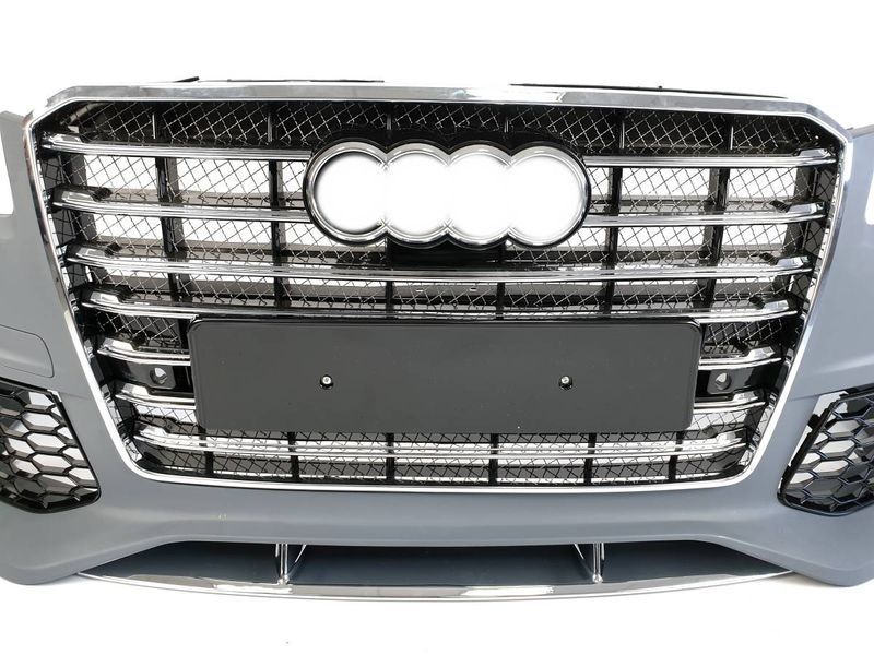 Передній бампер на Audi A8 2014-2017 стиль W12 CB 428739 фото Передній бампер на Audi A8 2014-2017 стиль W12 CB 428739 фото