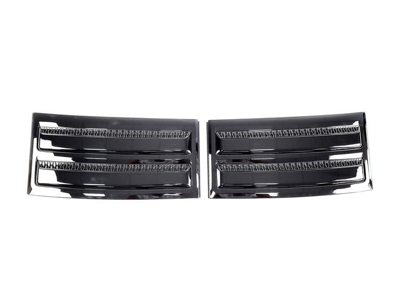 Решітка радіатора на Land Rover Range Rover 2013-2017 + жабри Black соти 427487 фото