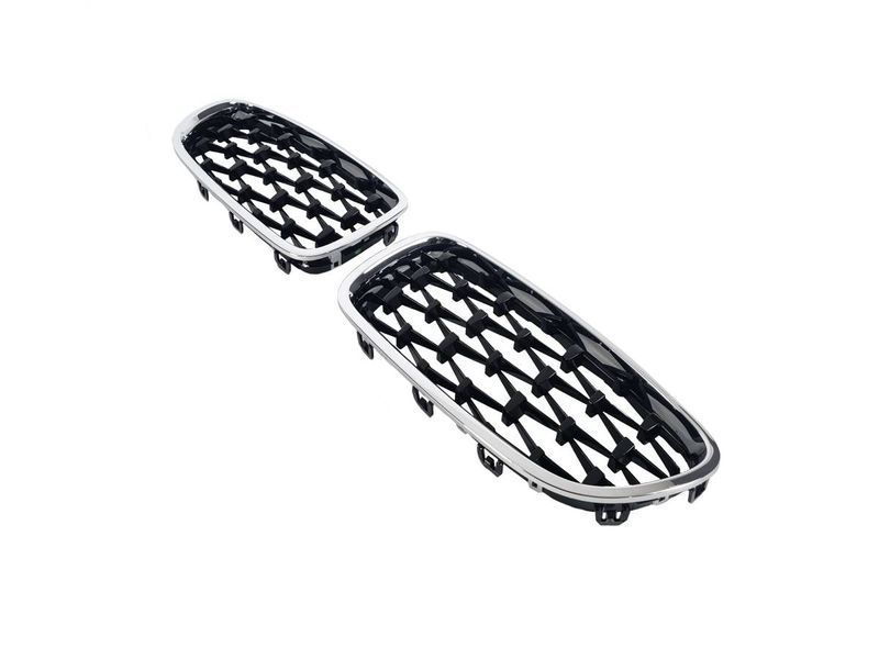 Решетка радиатора на BMW 5 F10, F11 2010-2017 Diamond Black 429104 фото