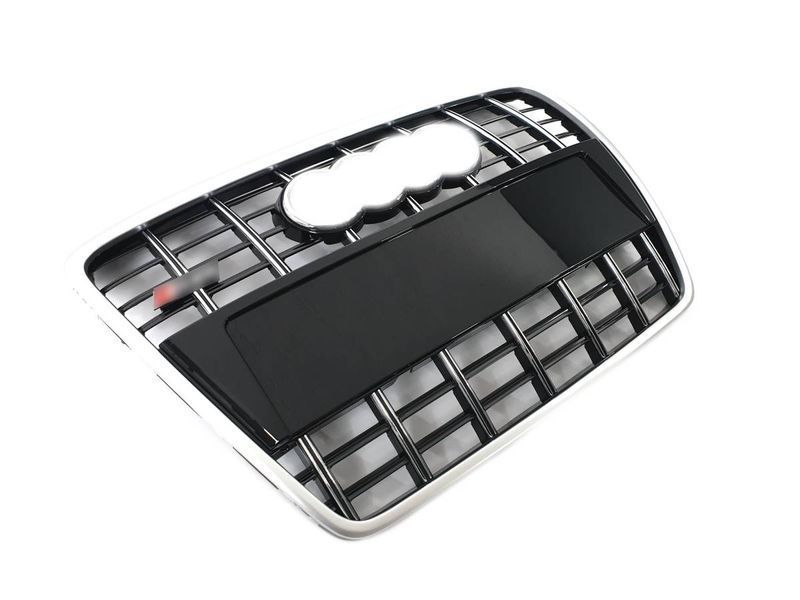 Решітка радіатора на Audi A6 C6 2004-2011 стиль S6 Black Silver 427389 фото Решітка радіатора на Audi A6 C6 2004-2011 стиль S6 Black Silver 427389 фото
