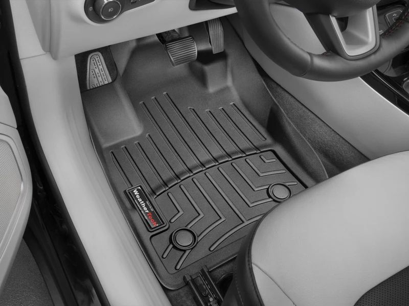 3D коврики для Jeep Compass 2017- черные передние WeatherTech 4412051 46364 фото