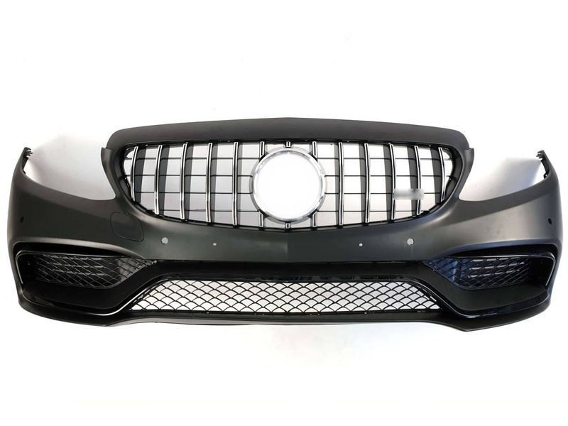 Комплект обвісу передній і задній бампер на Mercedes C-class W205 2014-2018 стиль AMG C63 428567 фото
