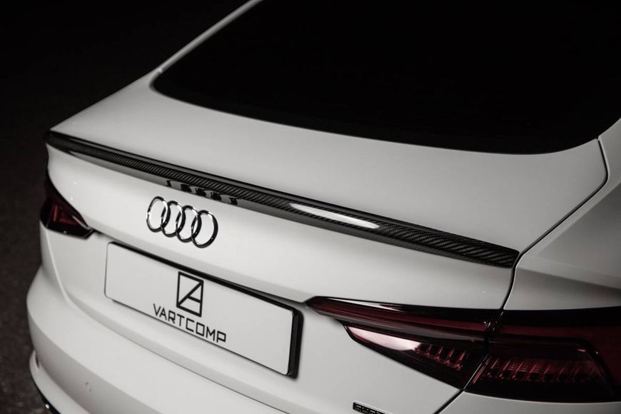 Карбоновий спойлер на Audi A5 2016- B9 F5 Sportback S Style 429487 фото