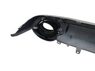 Диффузор (заднего бампера) Silver Black/Black Pipe (в стиле RS6) на Audi A6 C7 2014-2018 429699 фото