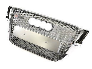 Решітка радіатора на Audi A5 2007-2011 стиль RS5 Silver Chrome 427291 фото