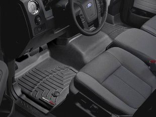 3D килимки для Ford F-150 2009-2014 чорні передні WeatherTech 444091 141623 фото