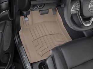 3D килимки для Jeep Grand Cherokee, Dodge Durango 2016- USA бежеві передні WeatherTech HP 459301IM 141362 фото