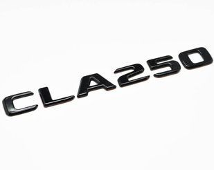 Автологотип емблема напис Mercedes CLA250 чорний глянець 418220 фото