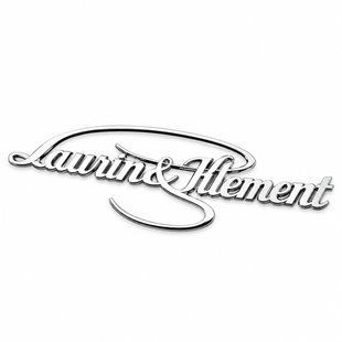 Автологотип емблема напис Skoda Laurin & Klement хром 523992 фото
