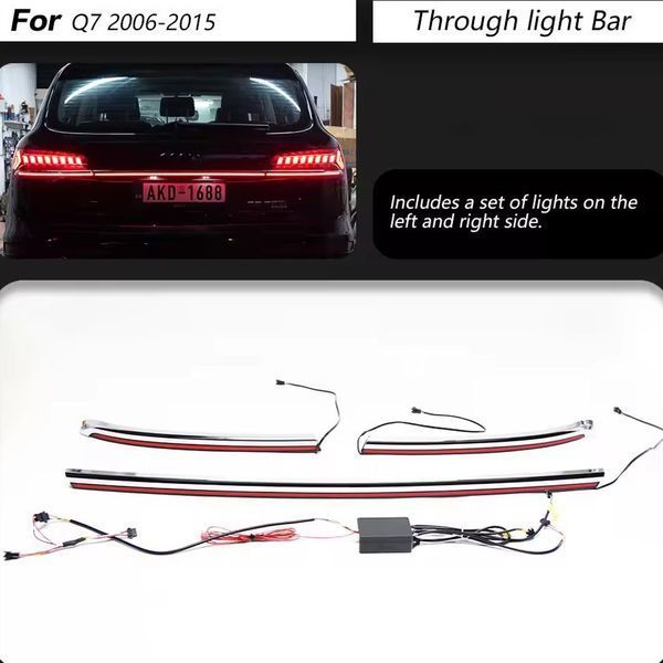 Задні ліхтарі на Audi Q7 2012-2015 FULL LED + LED полоса 430381 фото