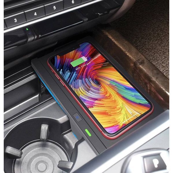 Безпровідна зарядка QI для BMW X5 F15, X6 F16 2013-2018 404276 фото