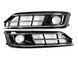 Решетки в бампер Chrome Black (стиль W12 под дистроник) на Audi A8 D4 2014-2017 429181 фото 1